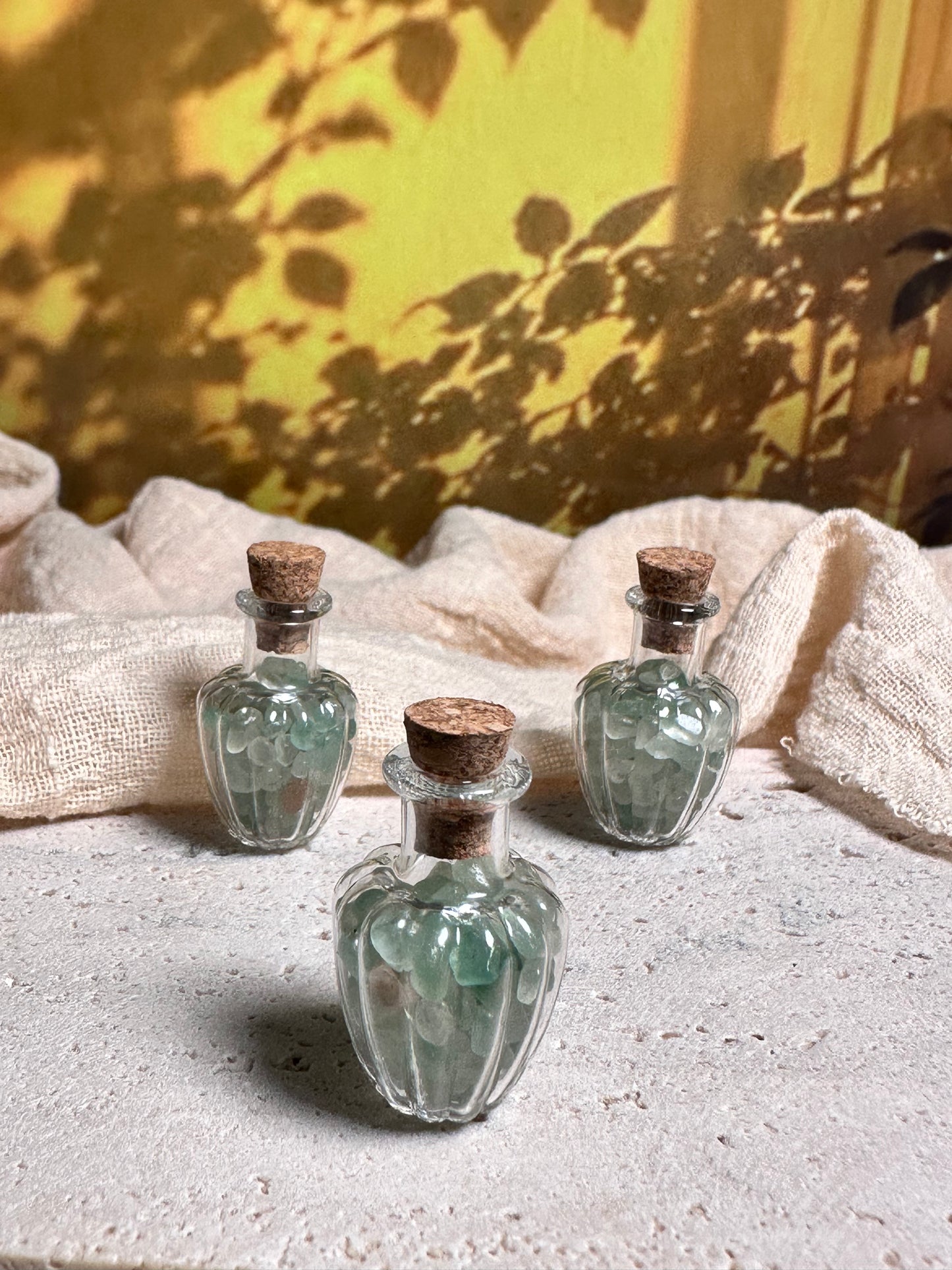 Mini Boccetta con Avventurina Verde | Portafortuna
