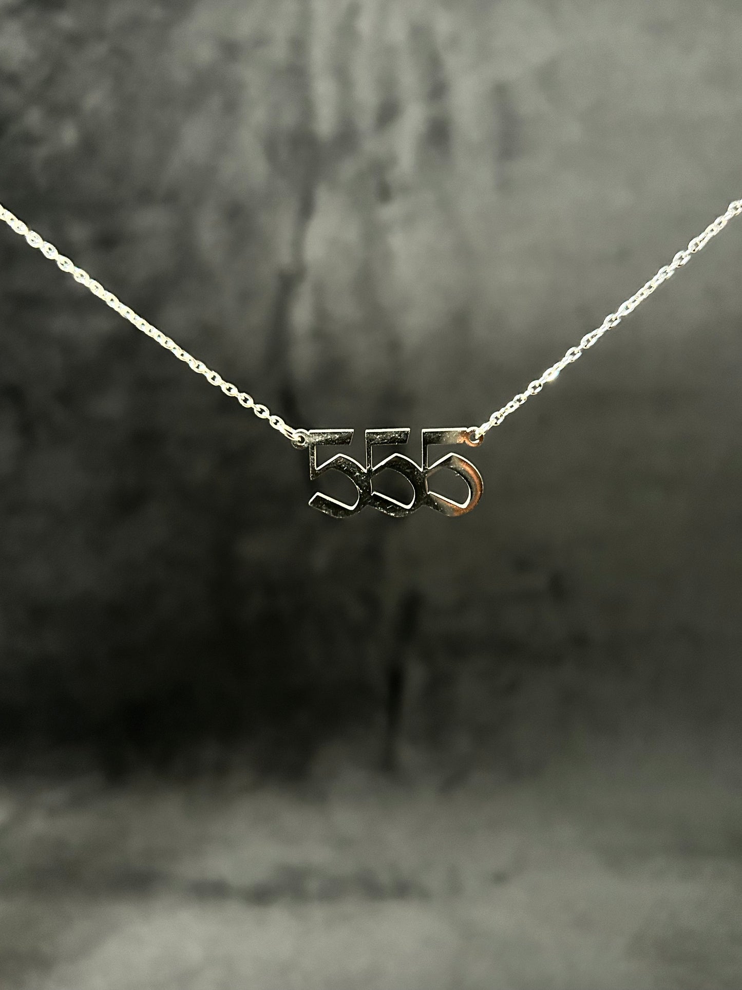 Collana 555 Angel Numbers (Acciaio)
