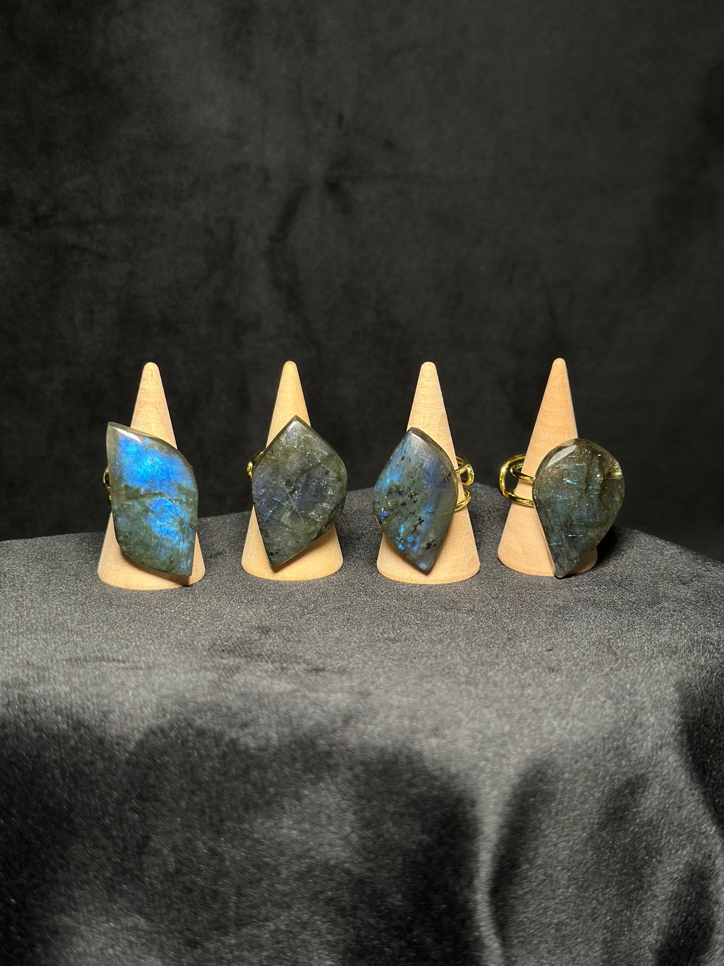 Anello Labradorite Big (ACCIAIO)