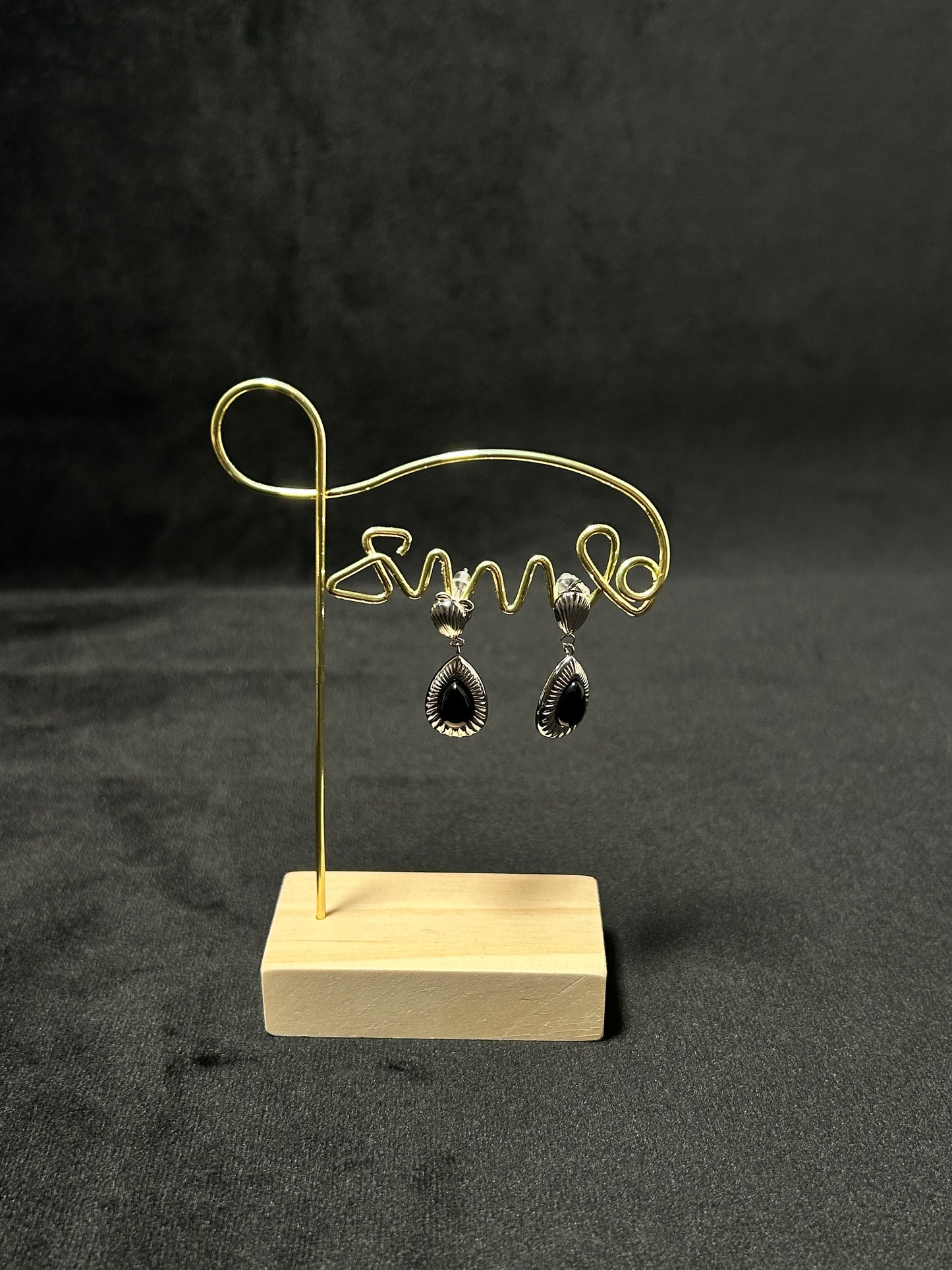 Orecchini Ossidiana nera (Acciaio)