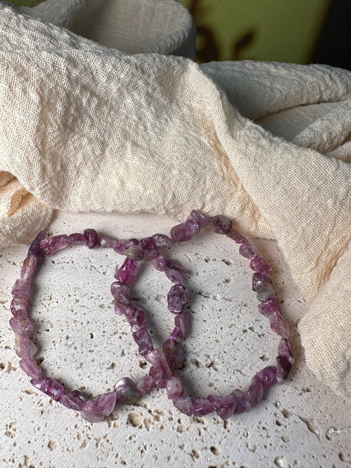 Bracciale Lepidolite pepita | Serenità, calma