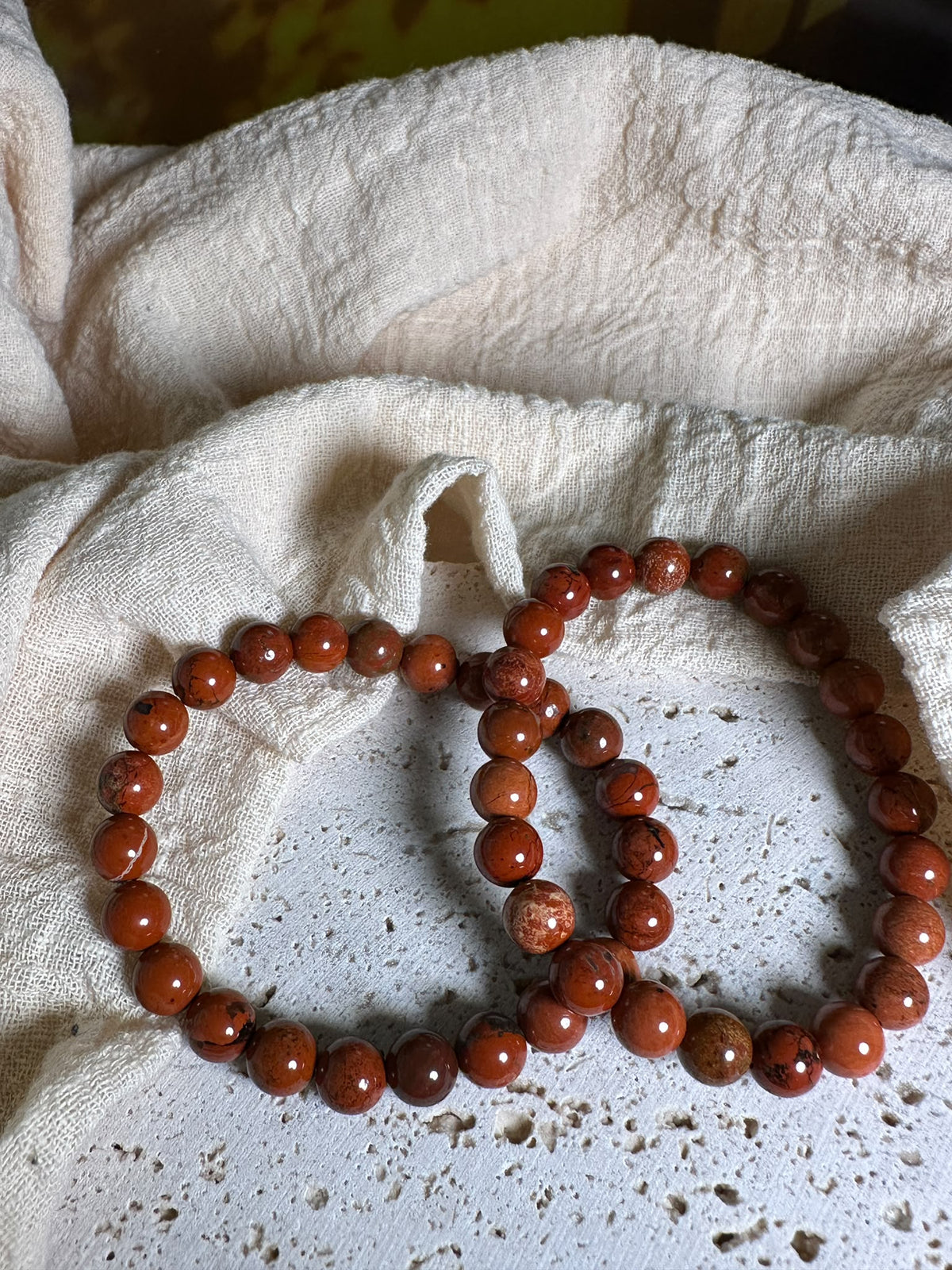 Bracciale Diaspro rosso | Energia e radicamento