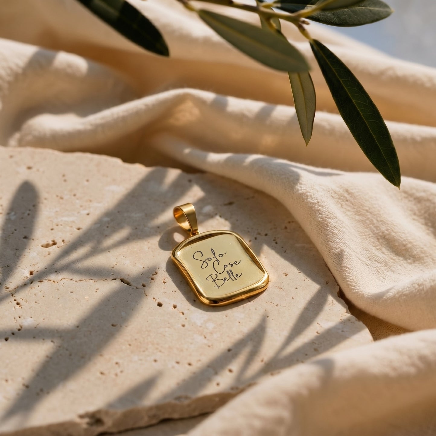 Ciondolo Solo cose belle | Acciaio Gold