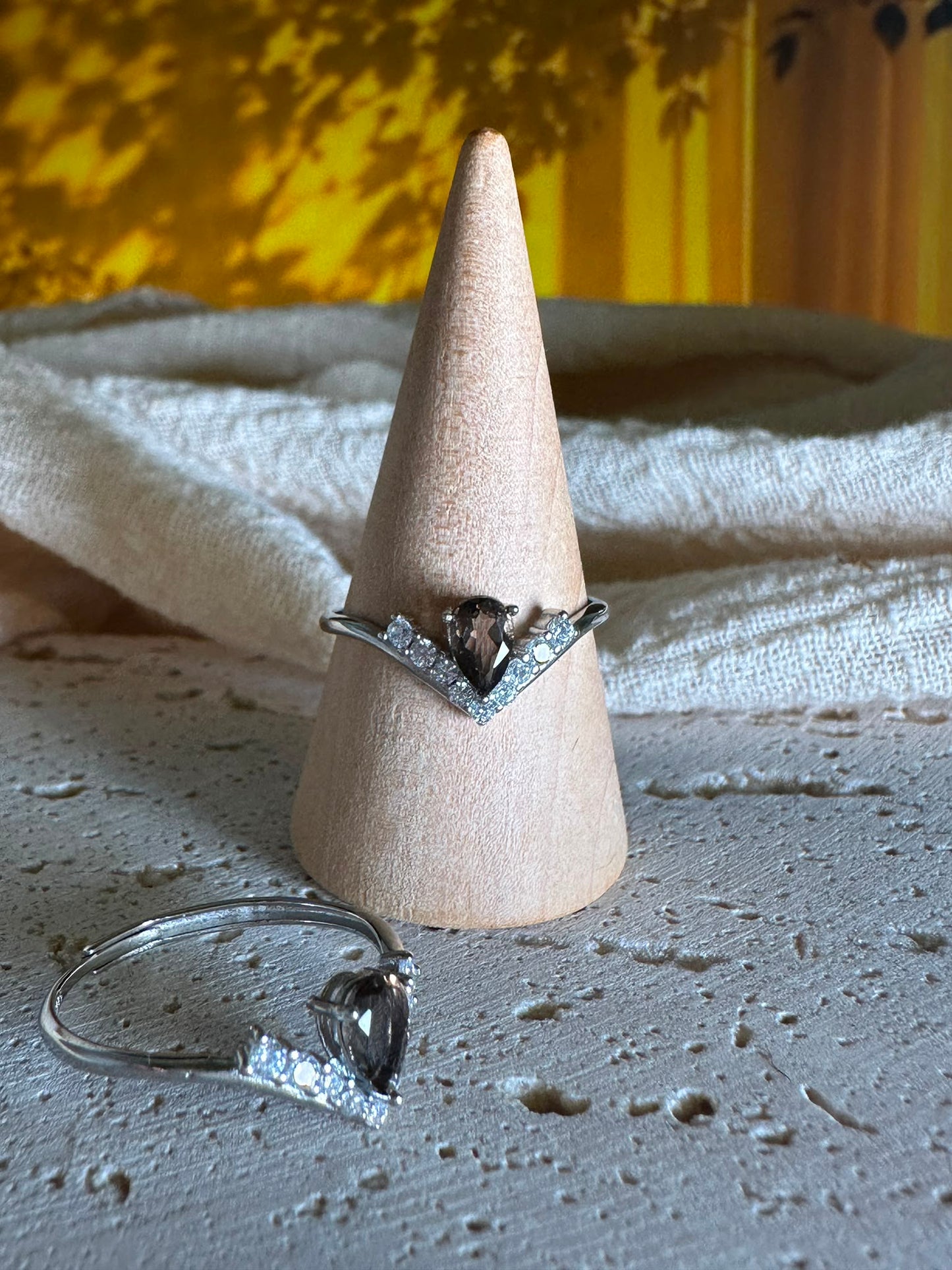 Anello Queen| Quarzo Fumè (Argento925)
