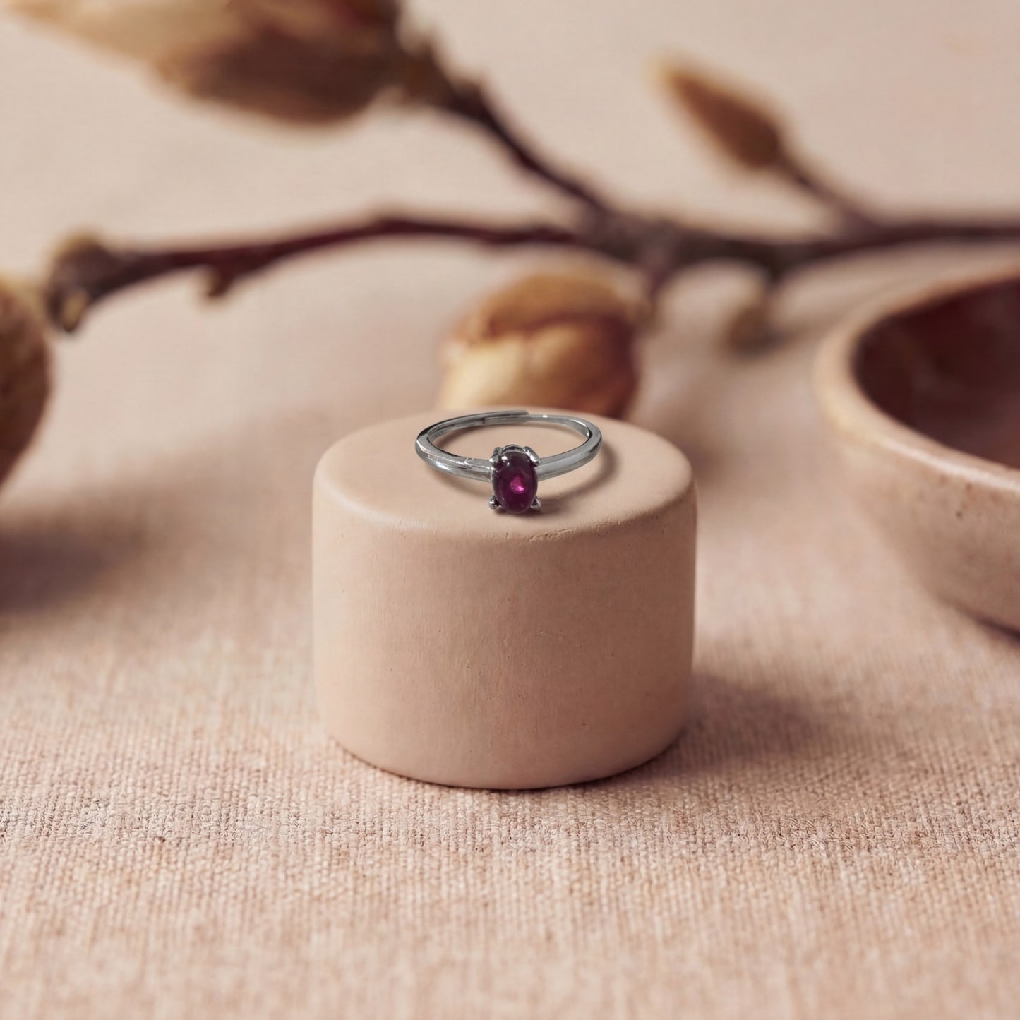 Anello Alessia | Granato viola