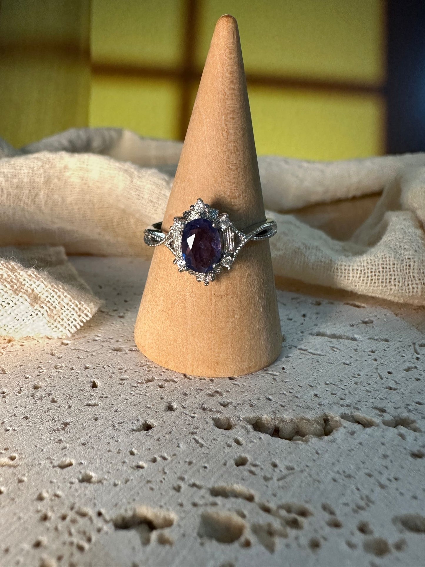 Anello Ice Fairy | Fluorite blu