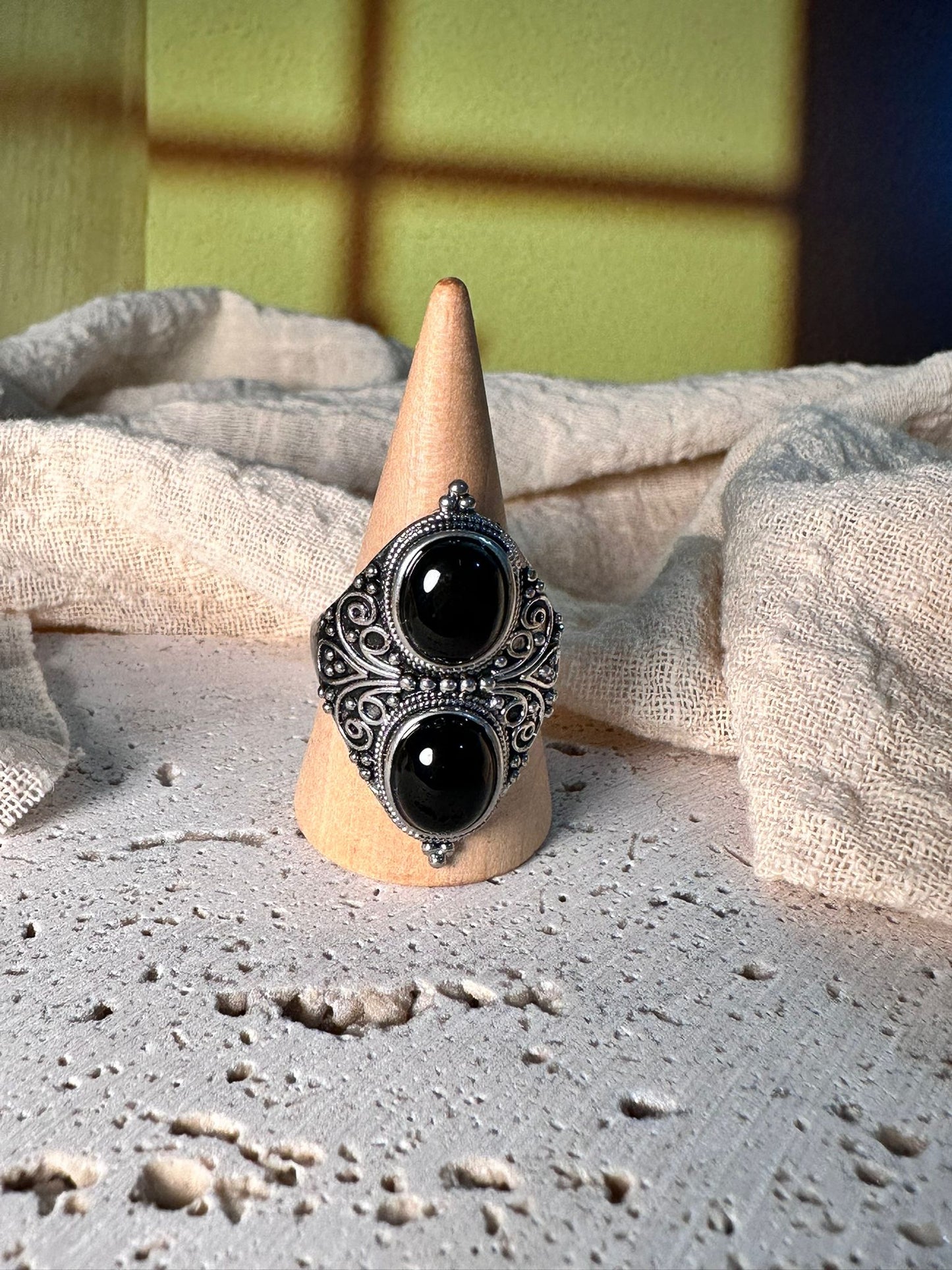 Anello Black Witch | Ossidiana nera