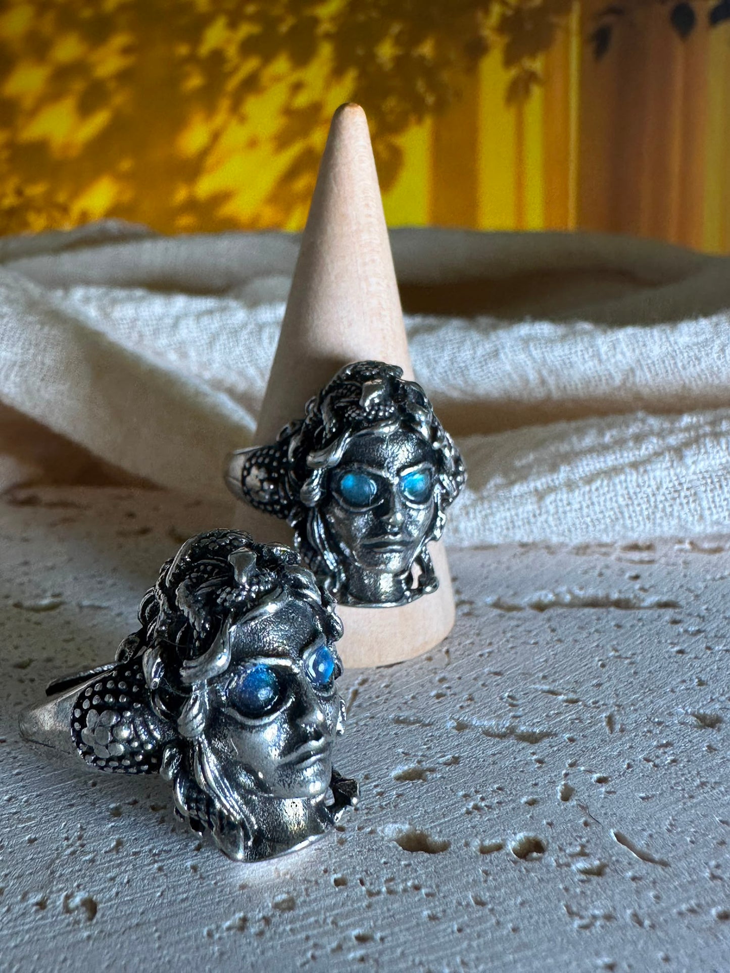 Anello labradorite Uomo
