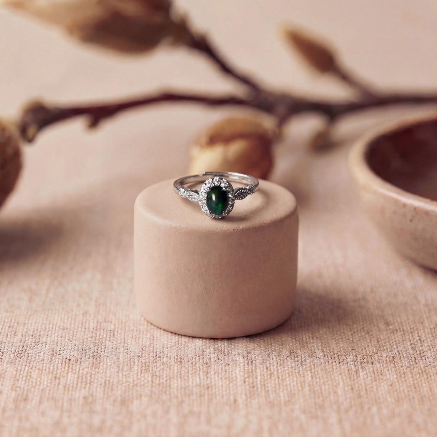 Anello Laura | Opale Nero