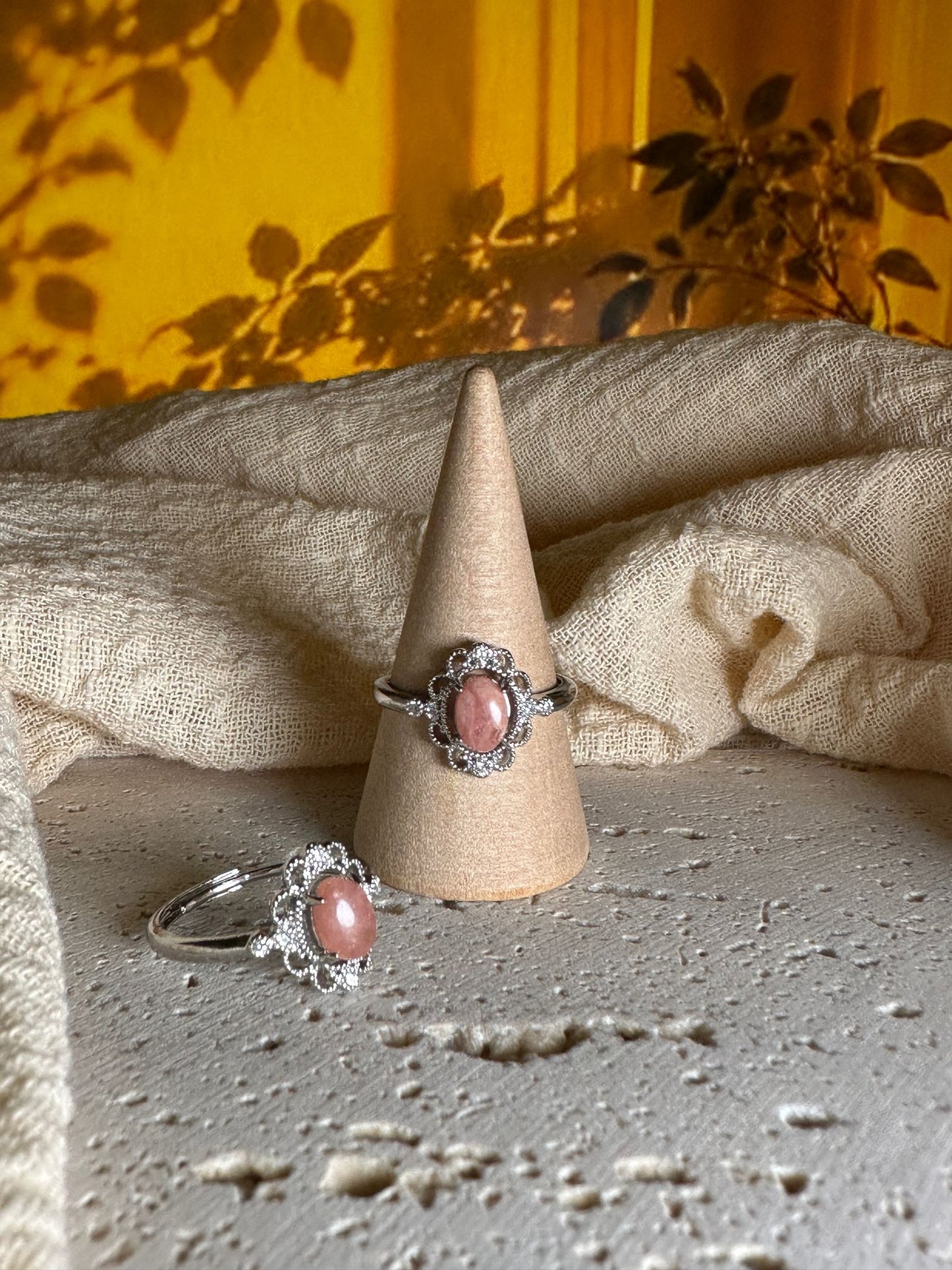 Anello Rodocrosite | Amore e guarigione emotiva