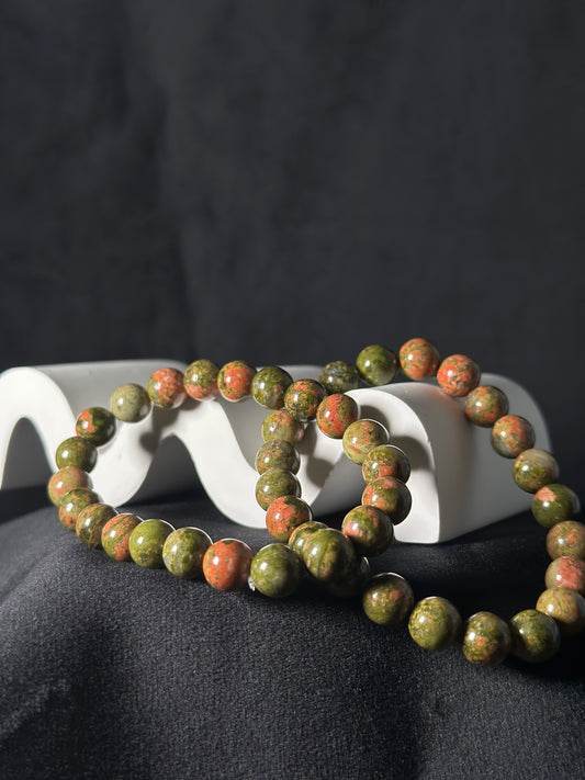 Bracciale Unakite - Amore per se stessi e Momenti difficili