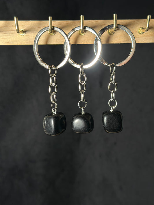 Porta Chiavi Ossidiana nera