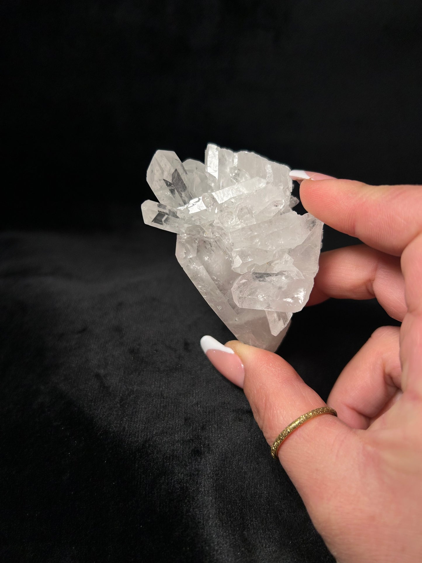 Cluster Quarzo ialino (Pezzo unico)