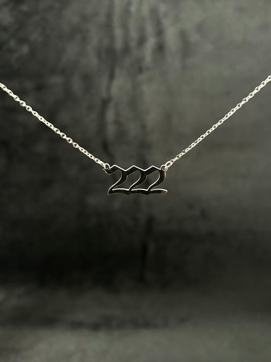 Collana 222 Angel Numbers (Acciaio)