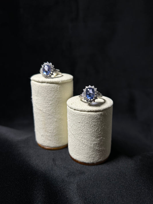 Anello Lucia | Fluorite blu