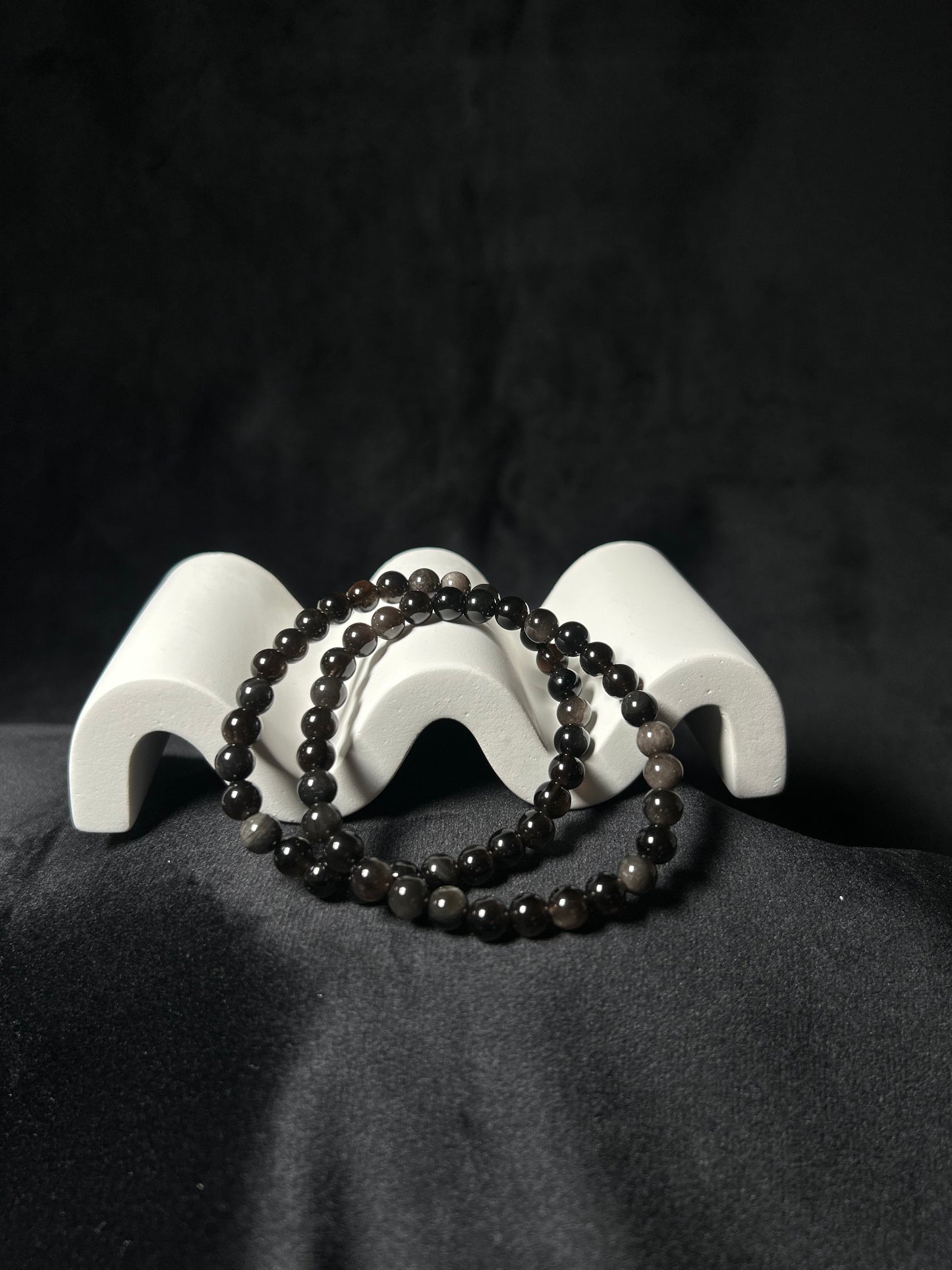 Bracciale ossidiana Argento