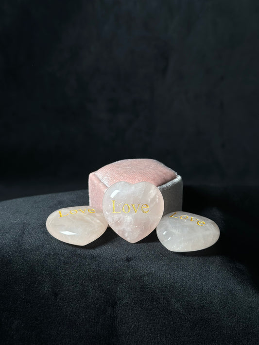 Cuore Love - Quarzo rosa