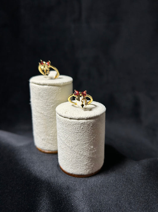 Anello Valentina | Granato Rosso (Gold)