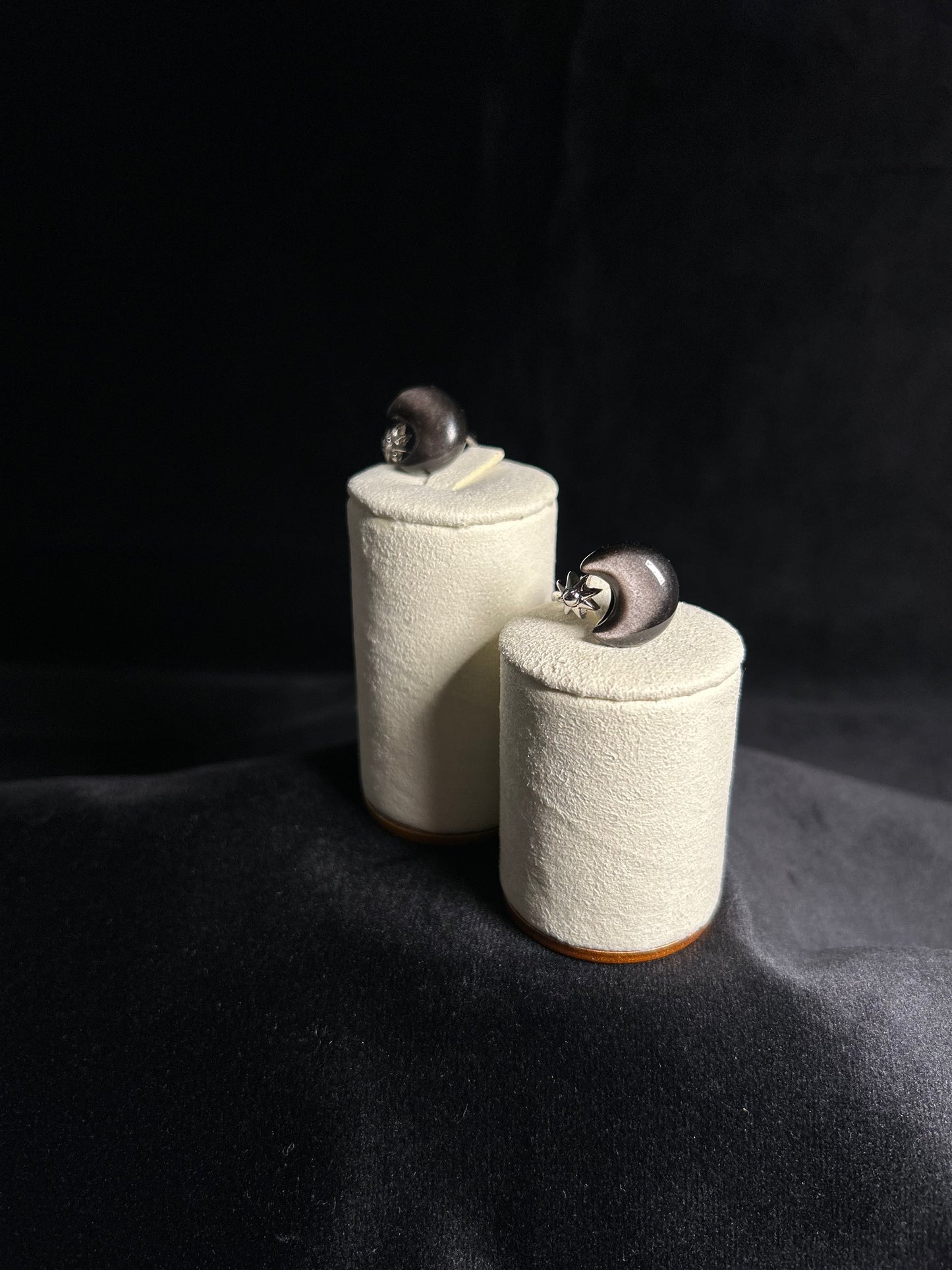 Anello Francesca | Ossidiana Argento