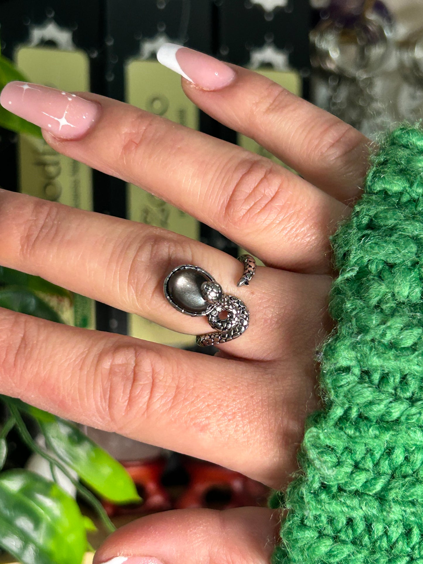 Anello Cristina | Ossidiana Argento