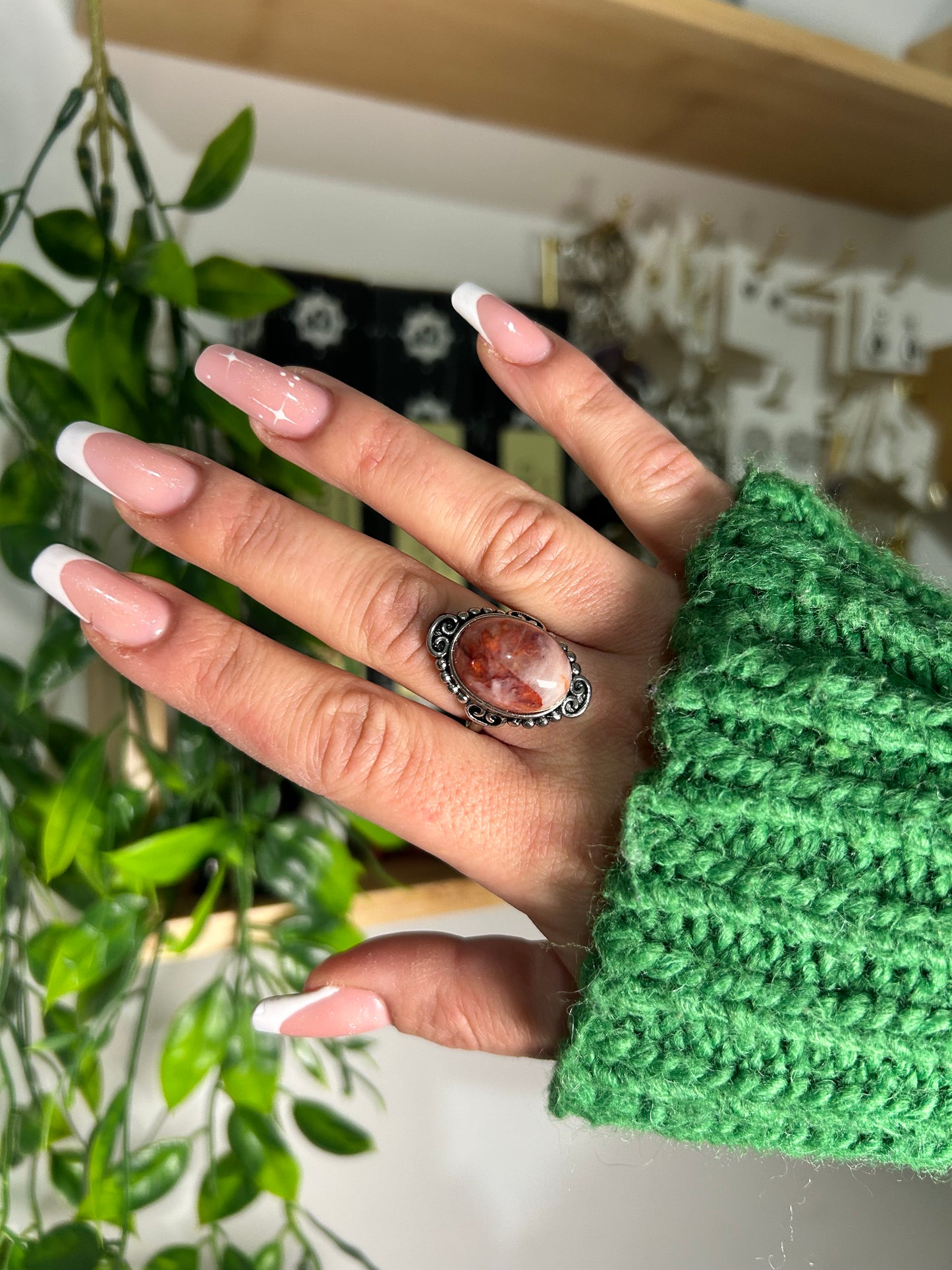 Anello Lucrezia | Quarzo Ematoide