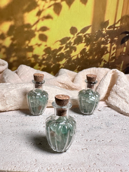 Mini Boccetta con Avventurina Verde | Portafortuna