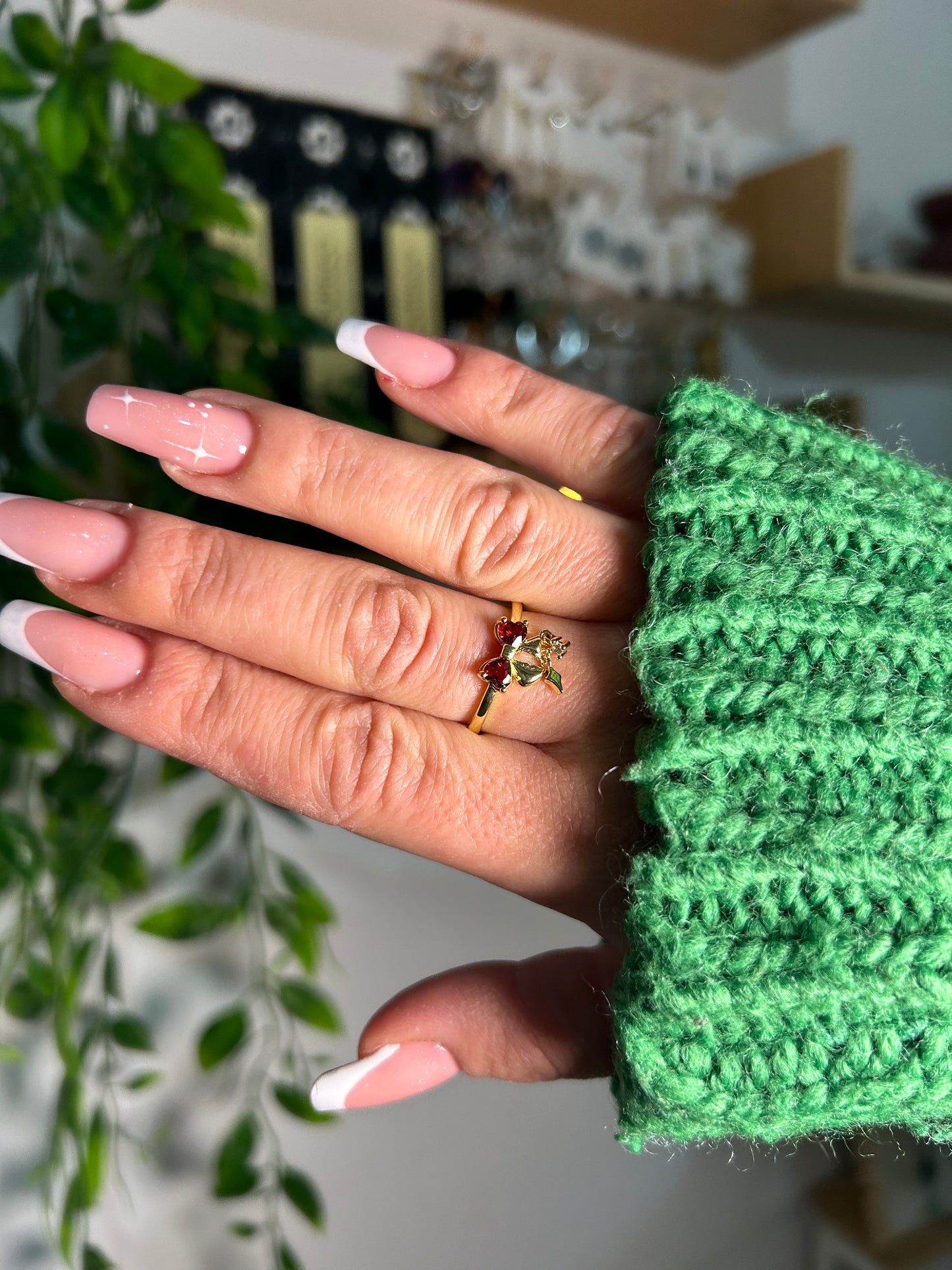 Anello Valentina | Granato Rosso (Gold)