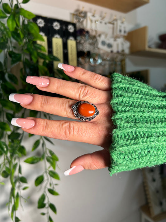 Anello Virginia |Diaspro Rosso