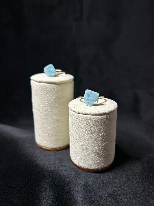 Anello Emma | Larimar (ACCIAIO)