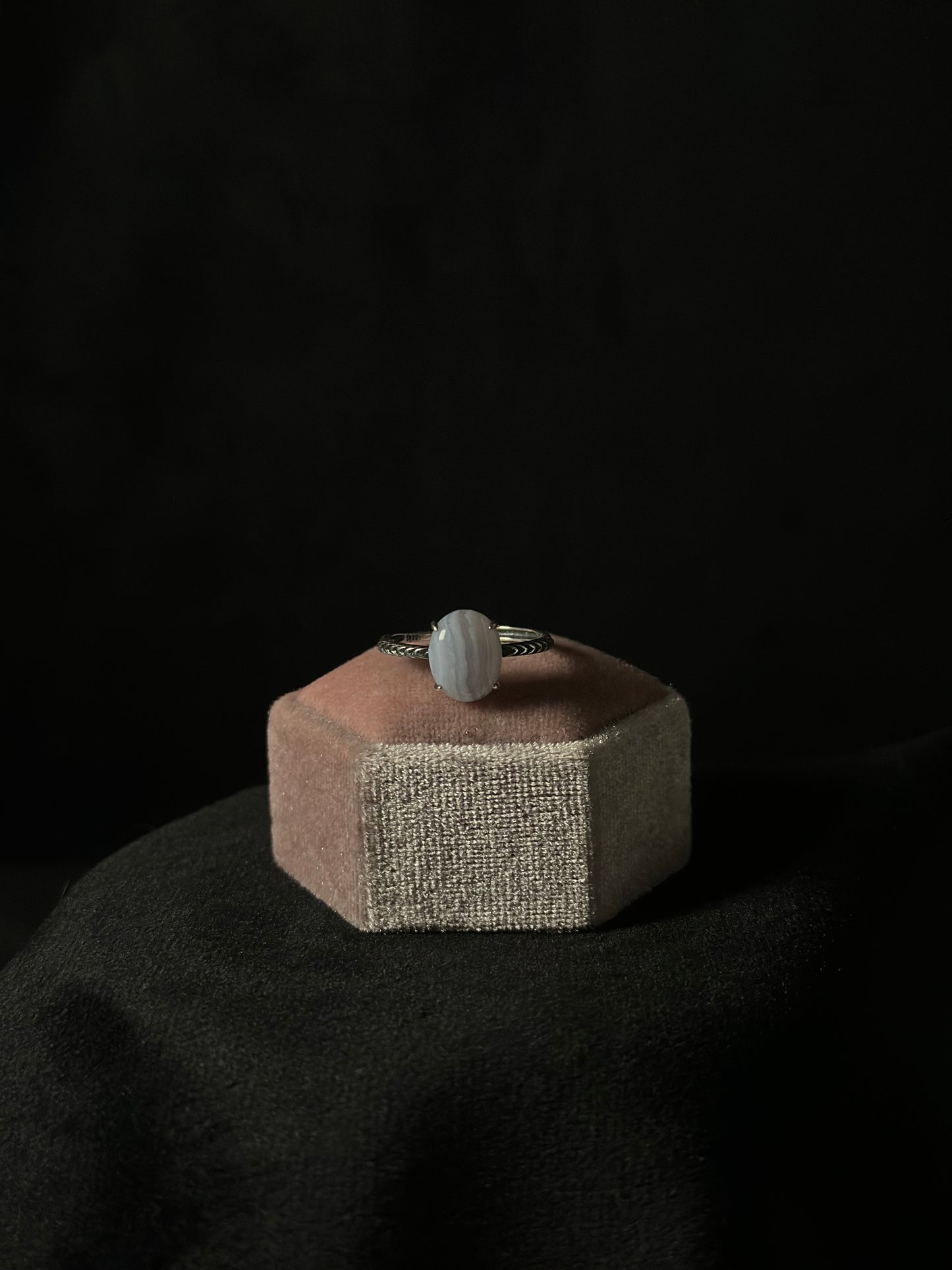 Anello Agata Blue lace (Argento925)