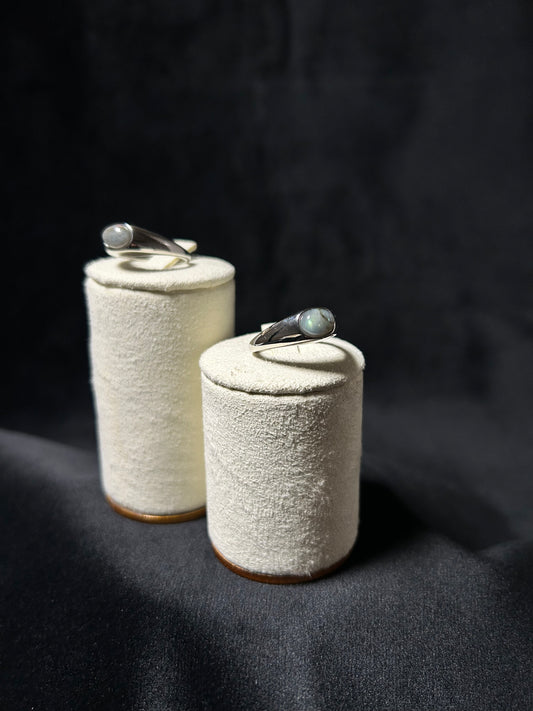 Anello Elena | Labradorite (ACCIAIO)