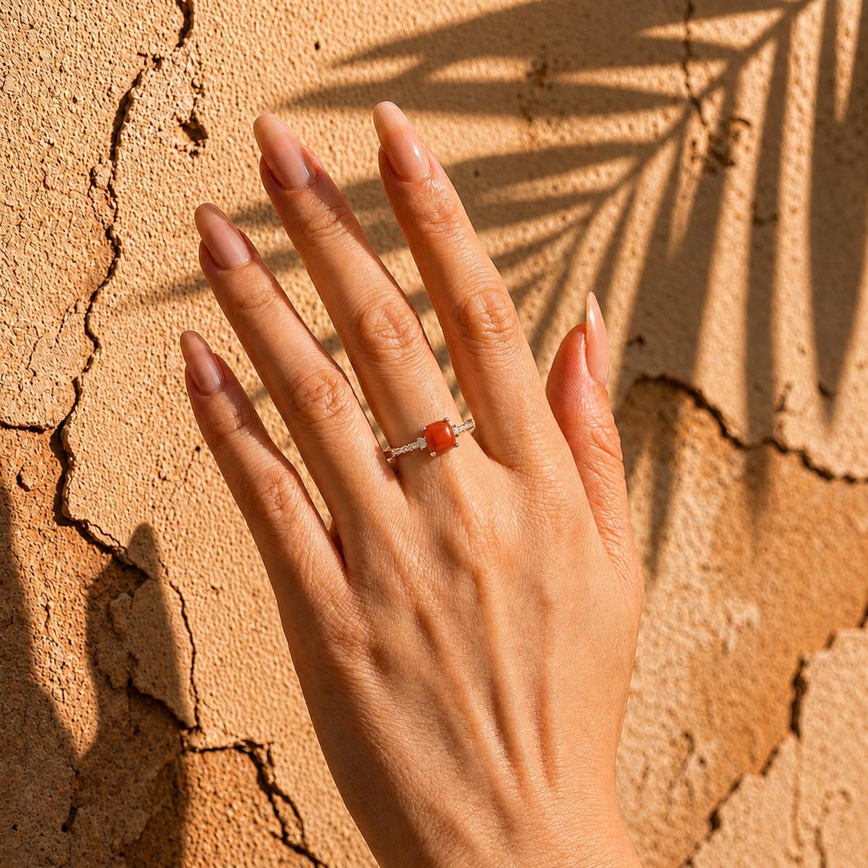 Anello Letizia | Diaspro Rosso
