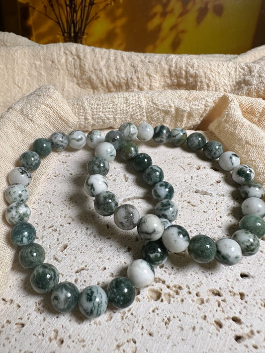 Bracciale Agata muschiata | Calma e connessione con la natura