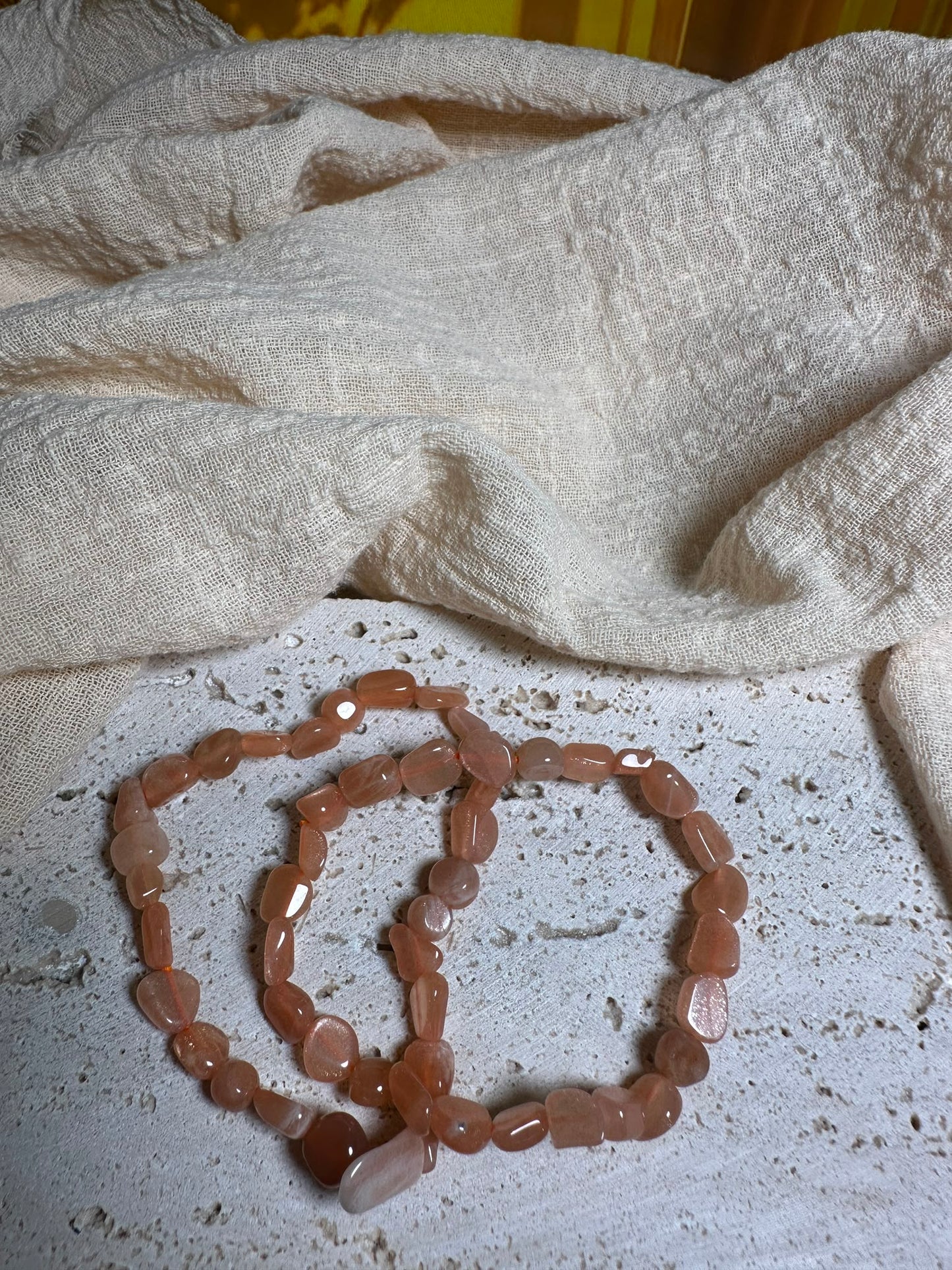 Bracciale Pietra di Luna Pesca pepita