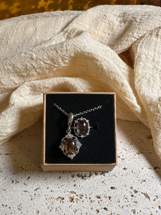 Set Lodolite | Anello e Collana |  Introspezione e chiarezza mentale