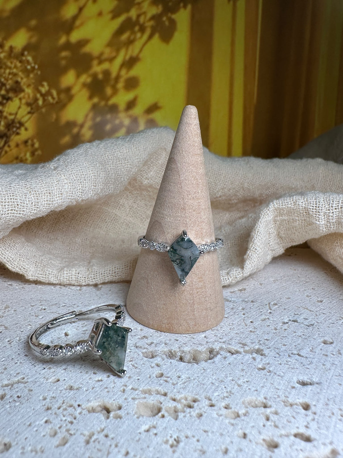 Anello Agata muschiata | Calma e connessione con la natura