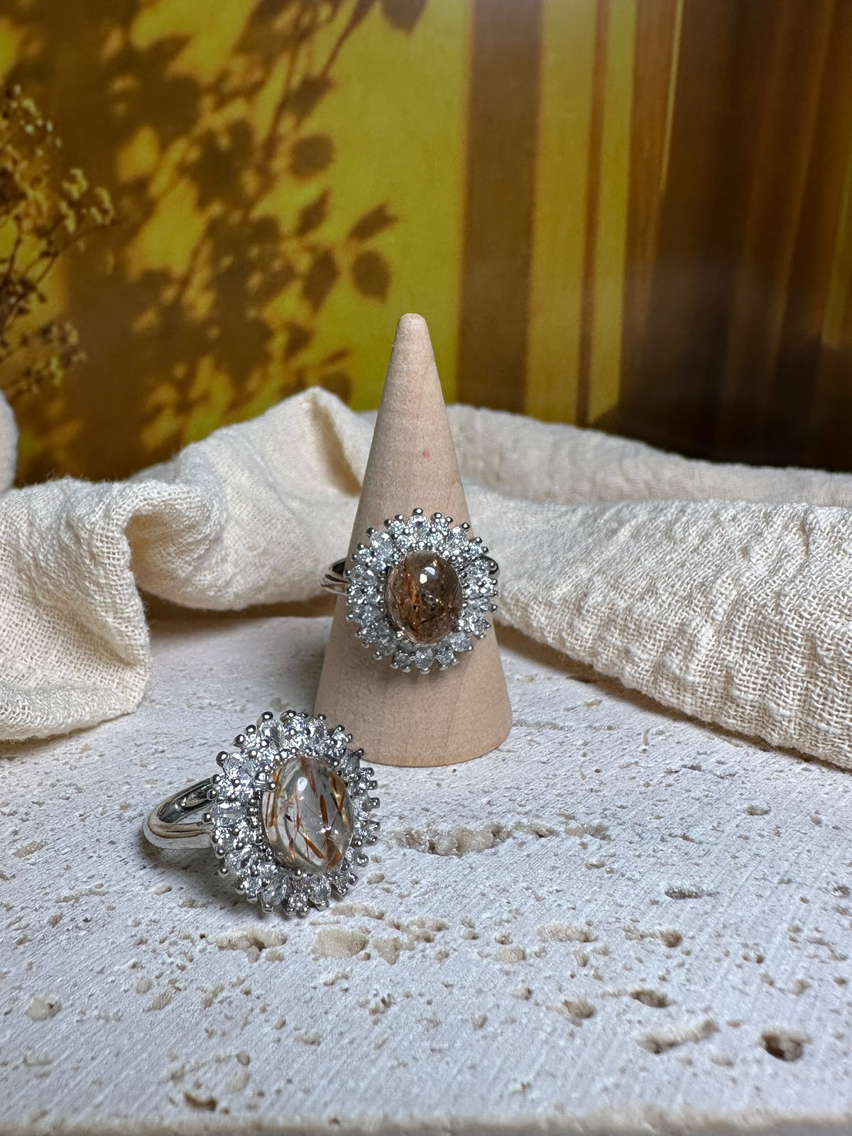 Anello Quarzo rutilato rosso | Motivazione e sicurezza