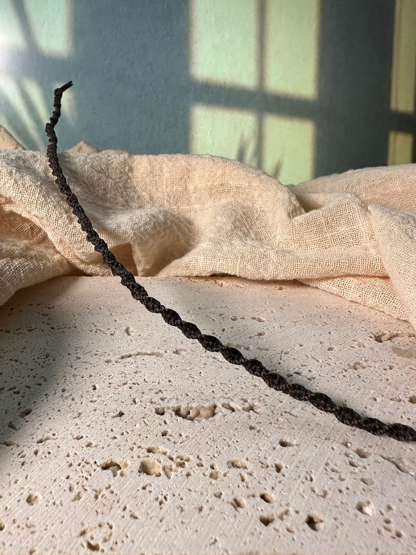Treccina per Capelli con Amazzonite e Occhio di Nazar