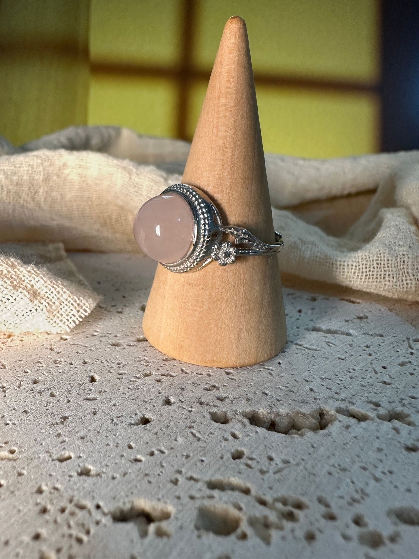Anello Rose whisper | Quarzo Rosa