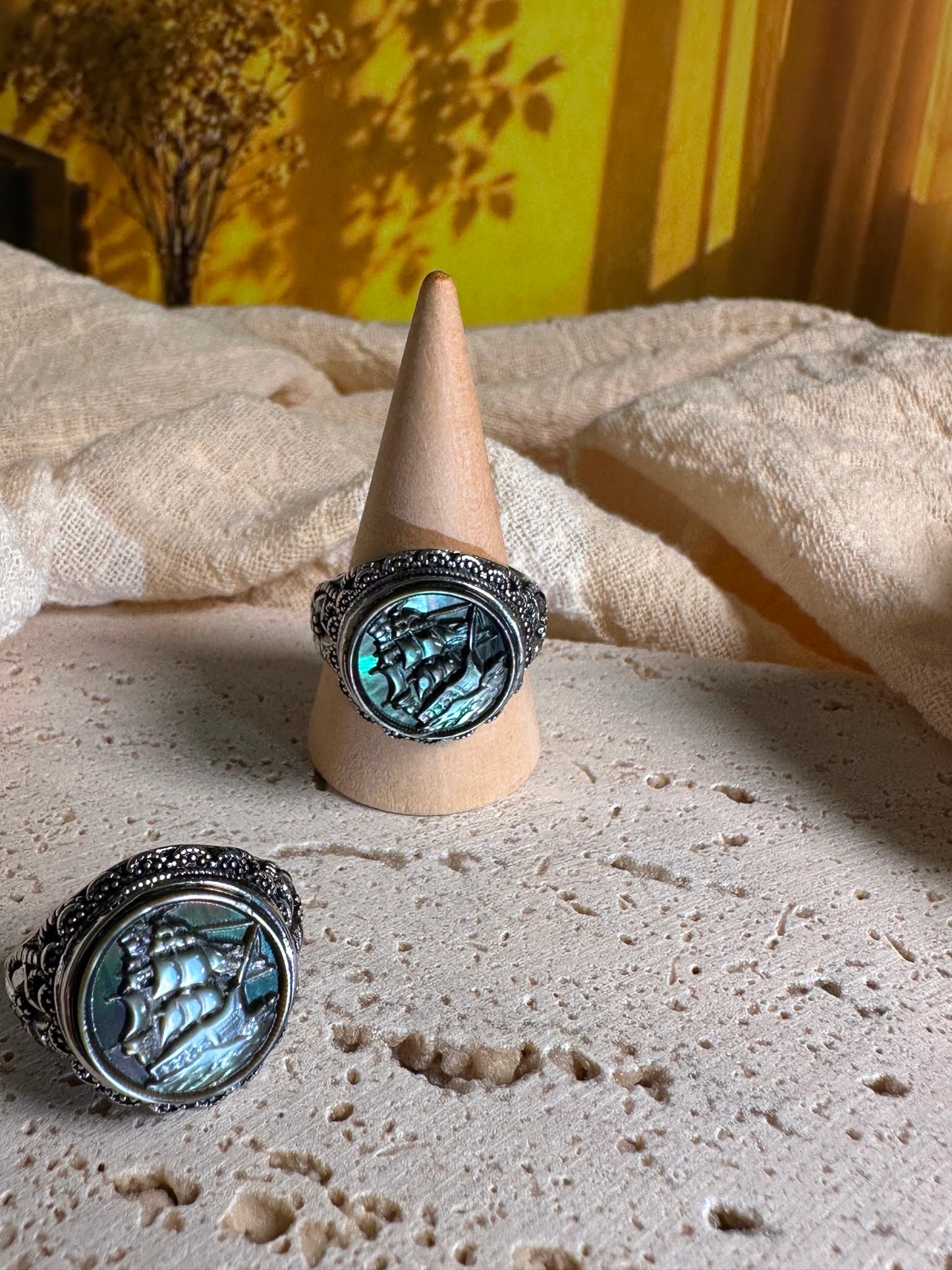 Anello Abalone nero | Vascello