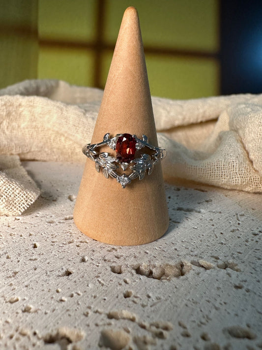 Anello Fairy | Granato Rosso