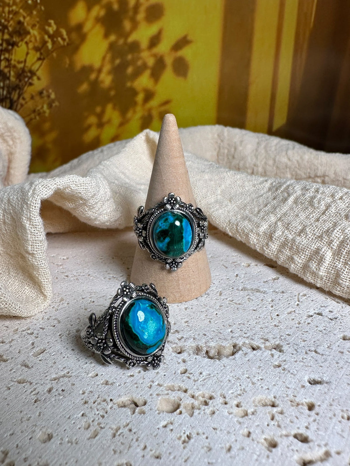 Anello AzzurMalachite | Trasformazione e Comunicazione