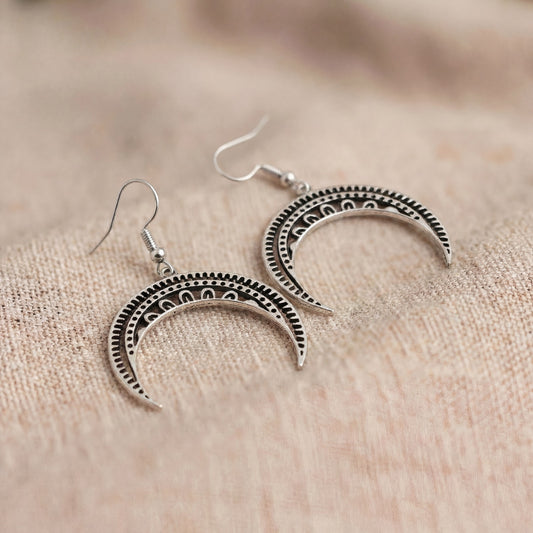 Orecchini moon (Acciaio)