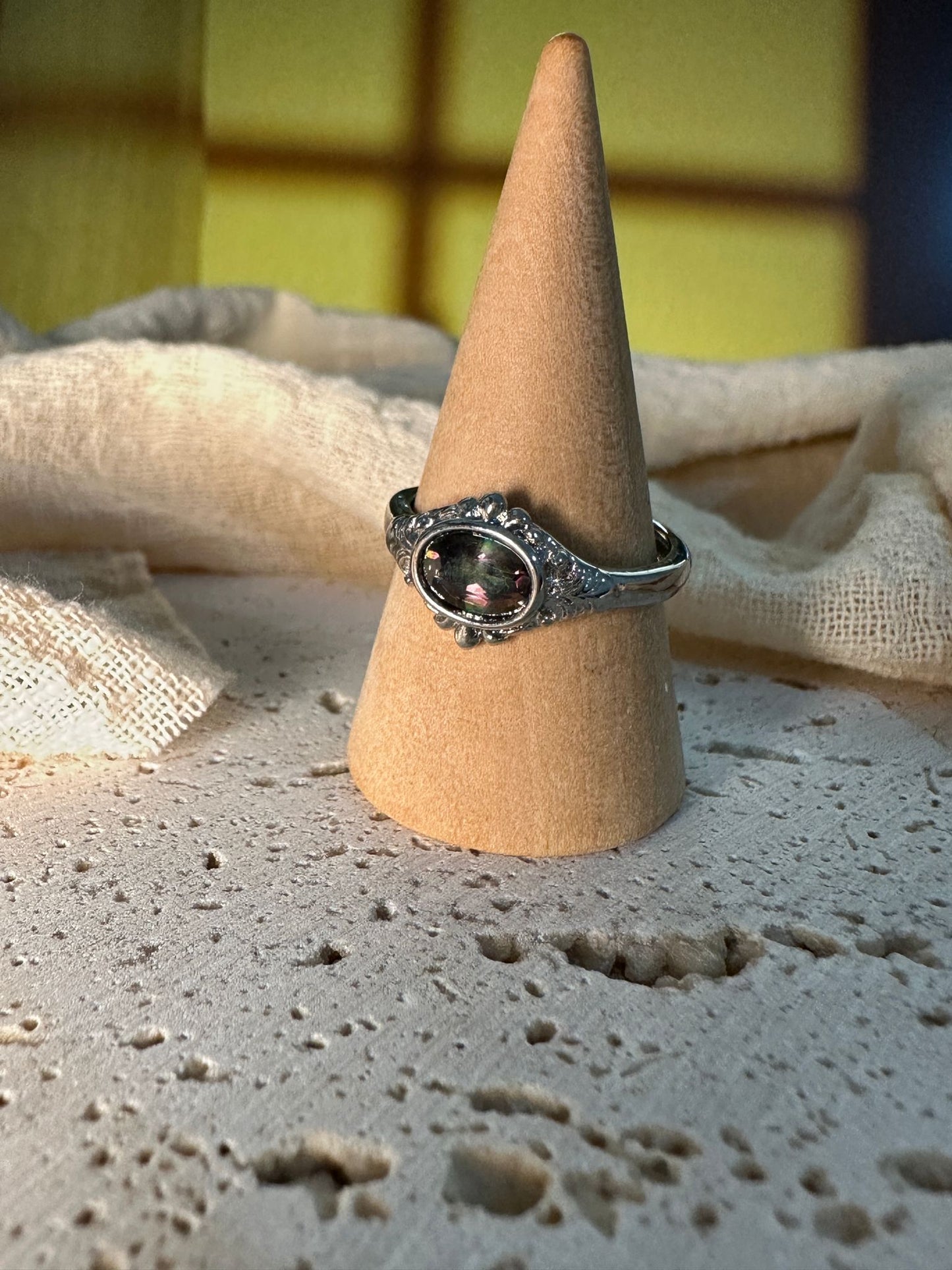 Anello Celestial | Quarzo aura (TRATTATO)