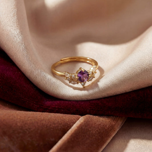 Anello Federica | Ametista (Gold)