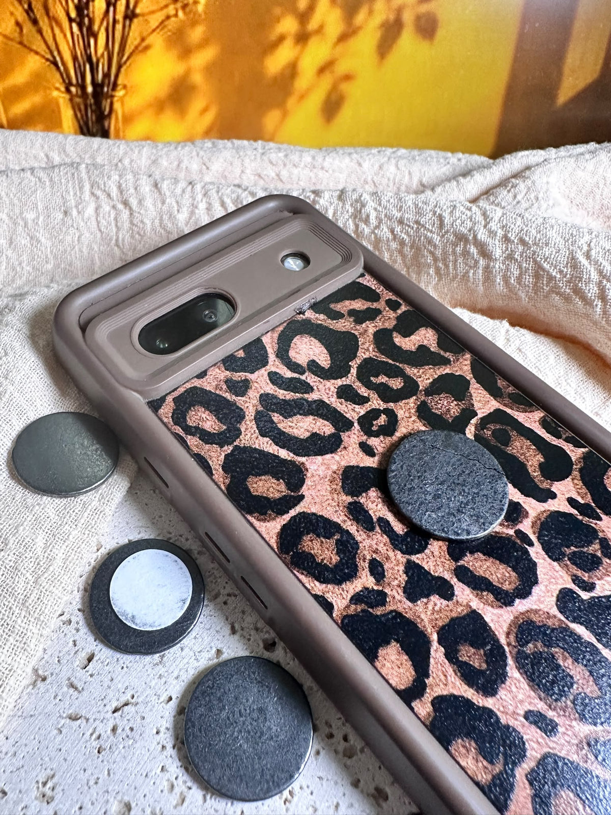 Piastrina in Shungite per telefono | Protezione e scherma onde elettromagnetiche