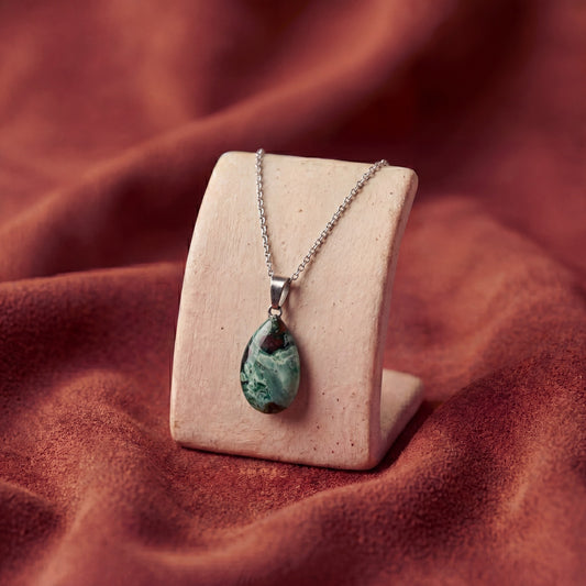 Collana Diaspro Oceano (Acciaio)