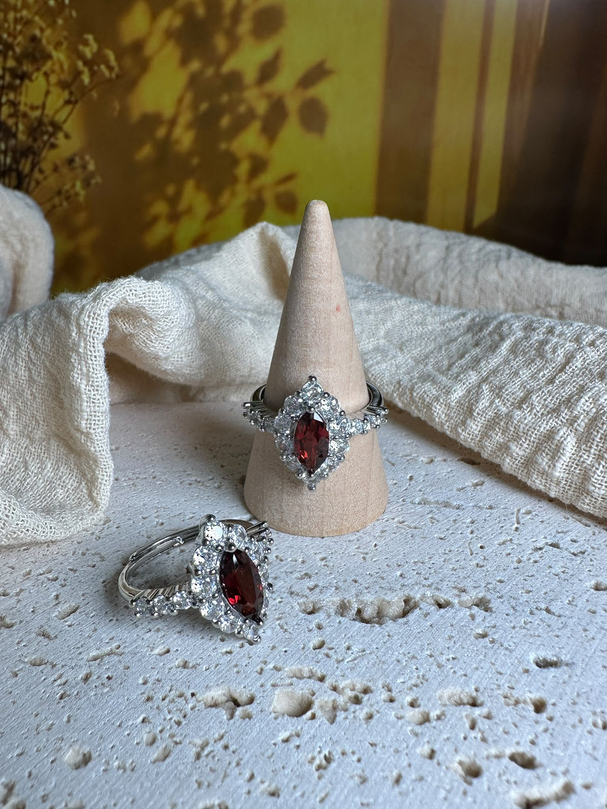 Anello granato Rosso | Grinta e Determinazione