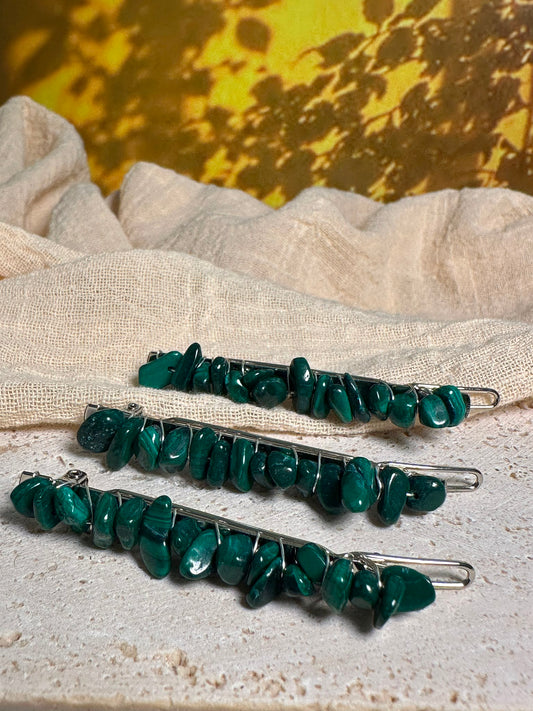 Fermaglio In Malachite