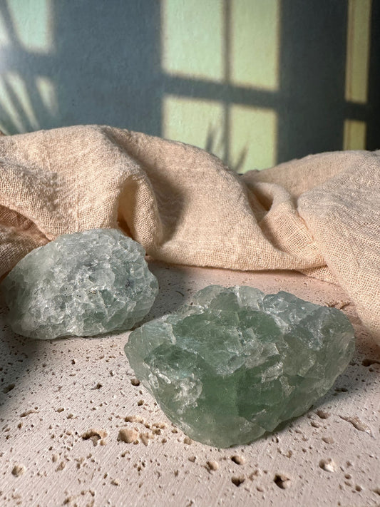 Fluorite Verde Grezza (Rinnovamento & Pulizia)